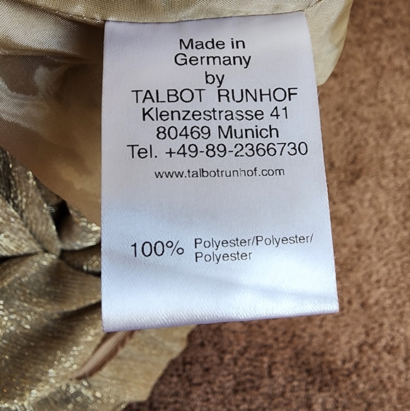 Talbot Runhof Off-The-Shoulder Gathered Metallic Voile Wide-Leg Jumpsuit… - Picture 15 of 16